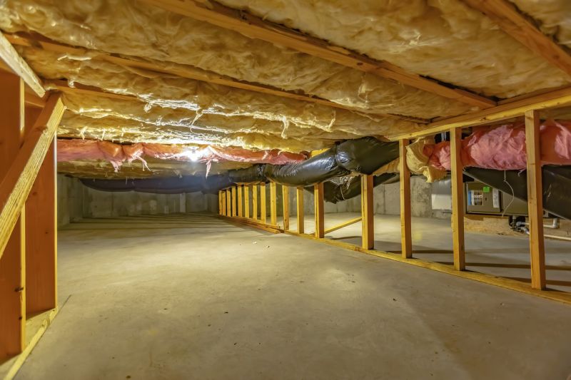 Crawlspace with Finished Vent Covers